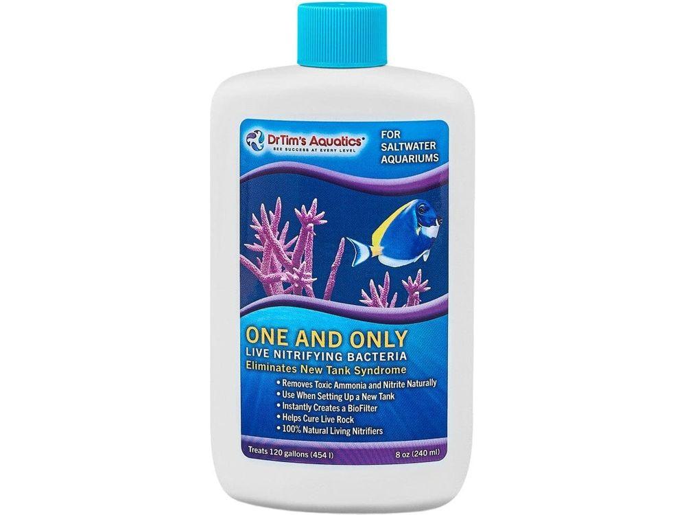 Dr. Tim's Aquatics One & Only Live Nitrifying Bacteria for Saltwater Aquariums 1ea/8 fl oz Aquarium Additives Dr. Tim's