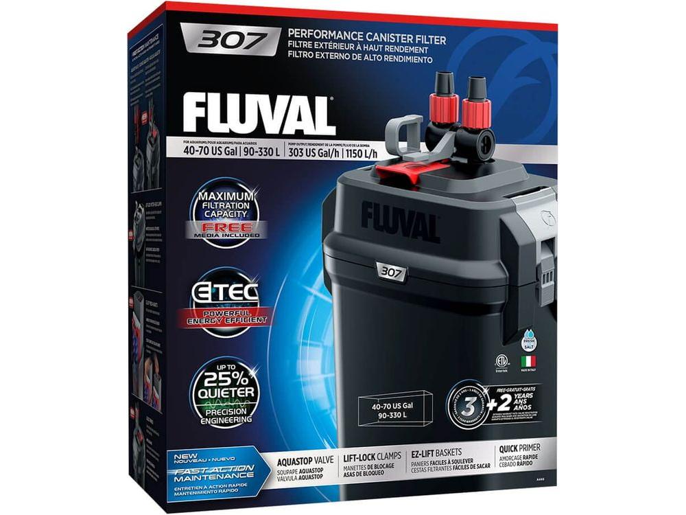 Fluval 307 External Filter 120Vac, 60Hz (40-70 gal) Fish Supplies Fluval