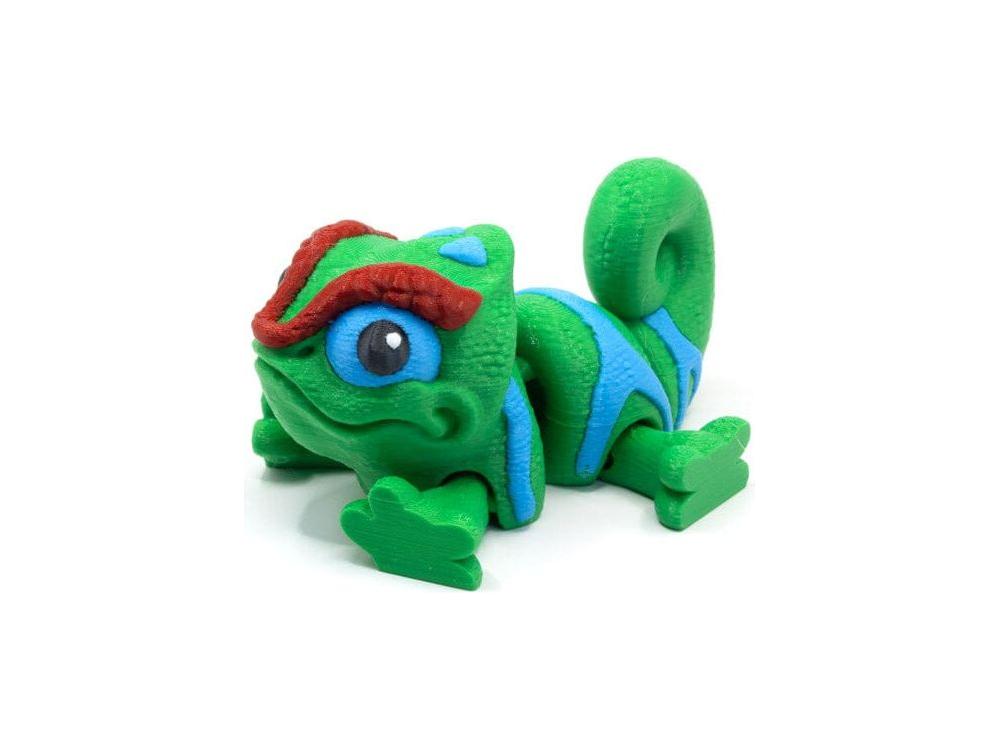 3D Printed Chibi Panther Chameleon - Large