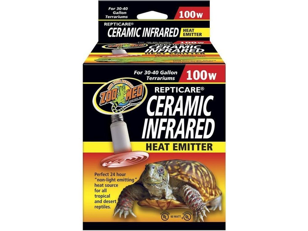 Zoo Med ReptiCare Ceramic Infrared Heat Emitter, 100w Zoo Med