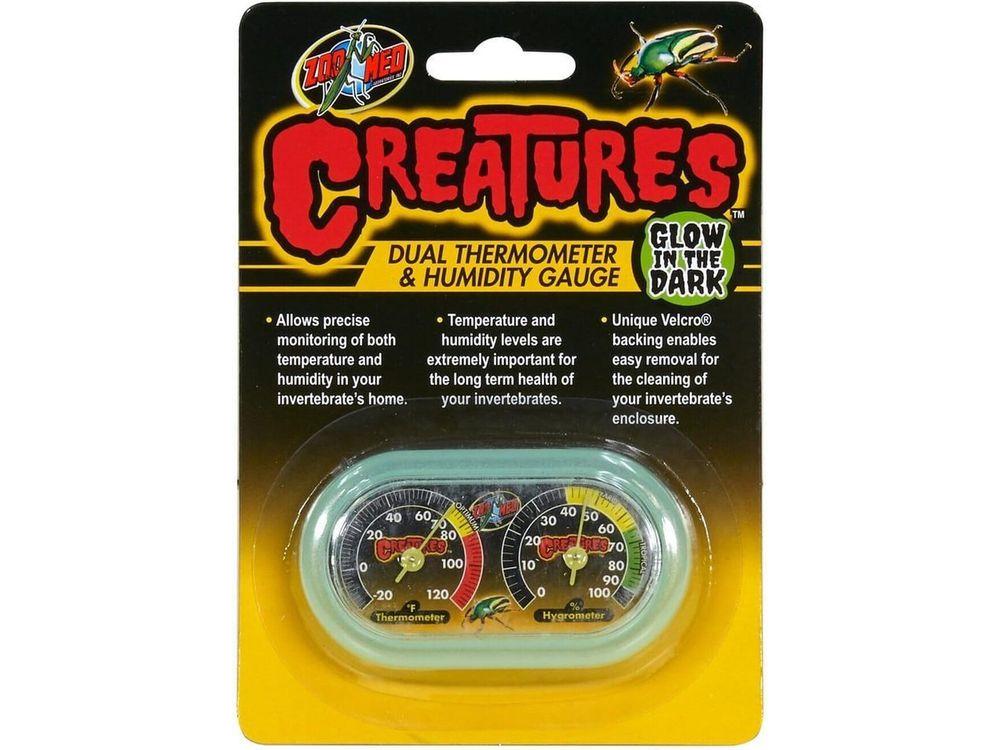 Zoo Med Creaturesâ?¢ Dual Thermometer & Humidity Gauge Zoo Med