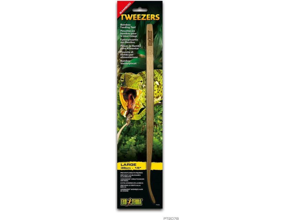 Exo Terra Bamboo Tweezers - Large ReptileSupply.com