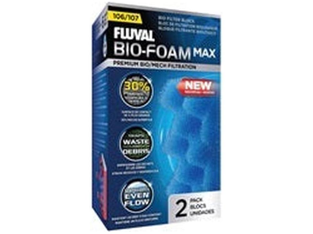 Fluval 107 Blue BioFoam MAX , 2pcs Fish Supplies Fluval