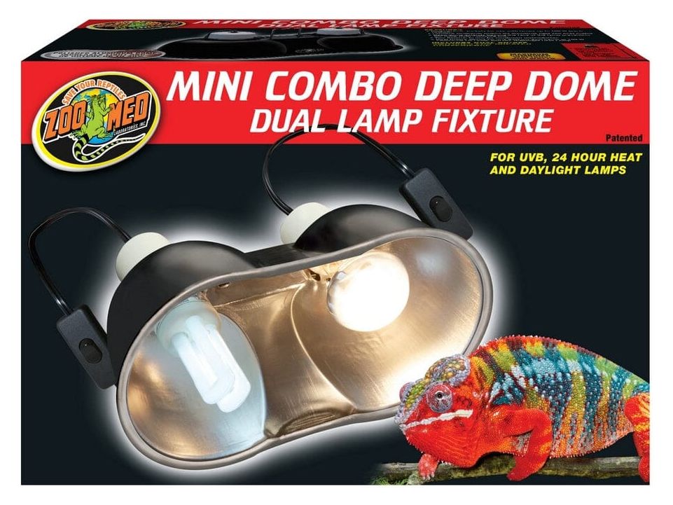 Zoo Med Mini Combo Deep Dome Lamp Fixture Zoo Med