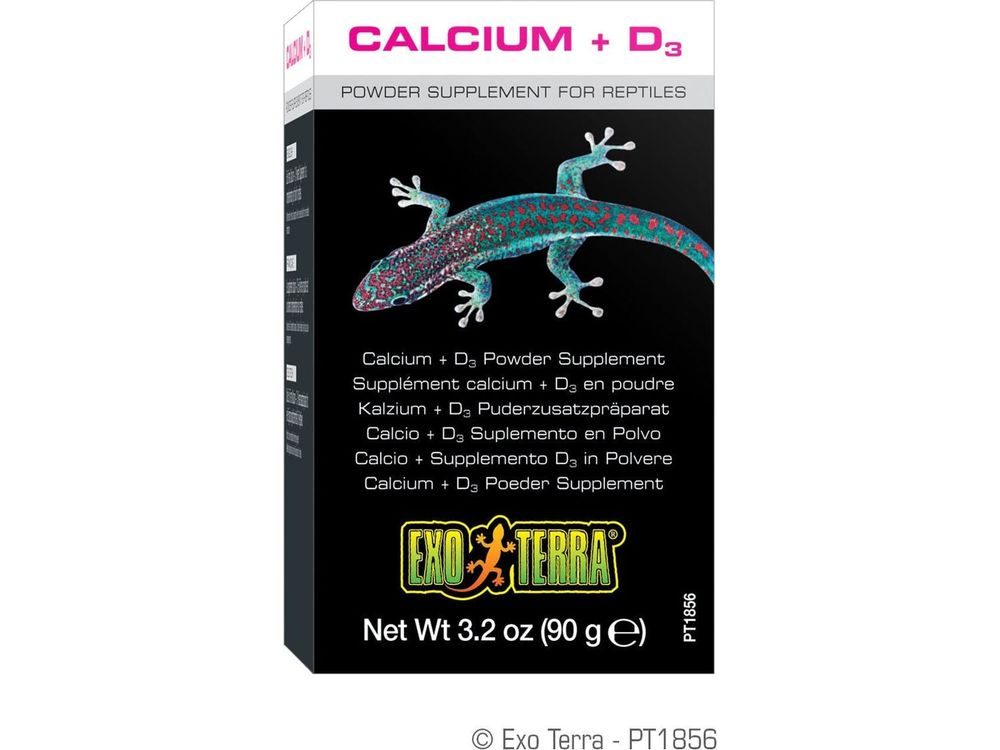 Exo Terra Calcium Powder + D3, 3.2oz Exo Terra