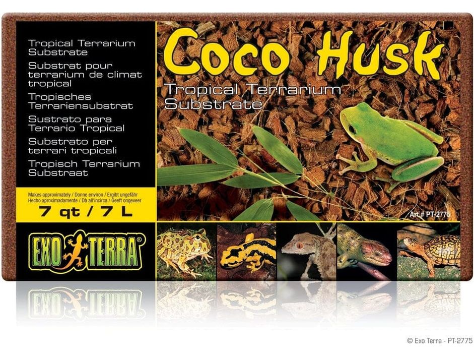 Exo Terra Coco Husk Natural Reptile Substrate – 8.8 Litre Coconut Fiber Bedding