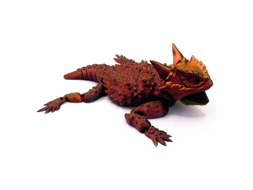 3D Printed Multi-Color TX Horned Lizard - Large