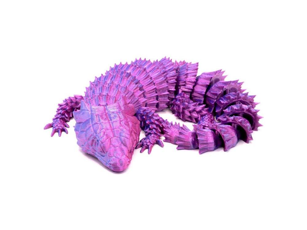 3D Printed Multi-Color Armadillo Lizard - Large