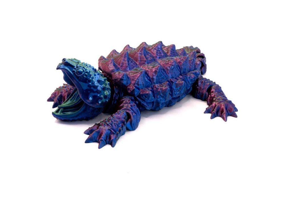 3D Printed Multi-Color Snapping Turtle - Large