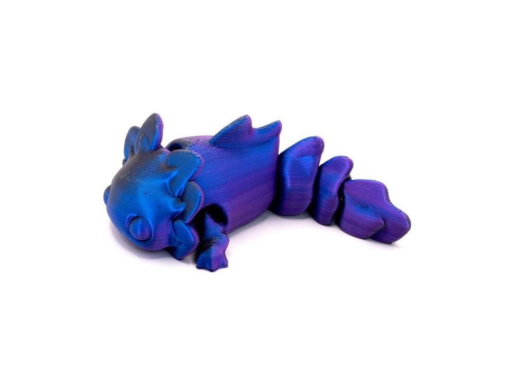 3D Printed Multi-Color Axolotl - Mini
