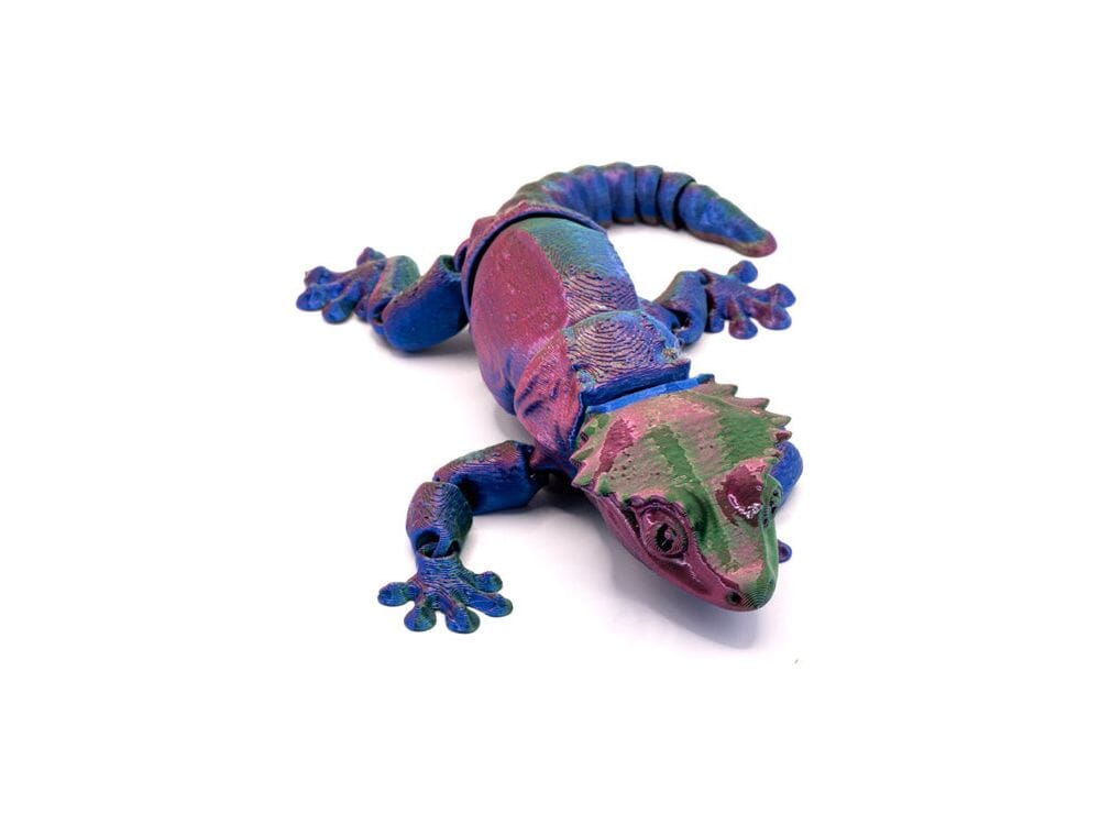 3D Printed Multi-Color Crested Gecko - Small