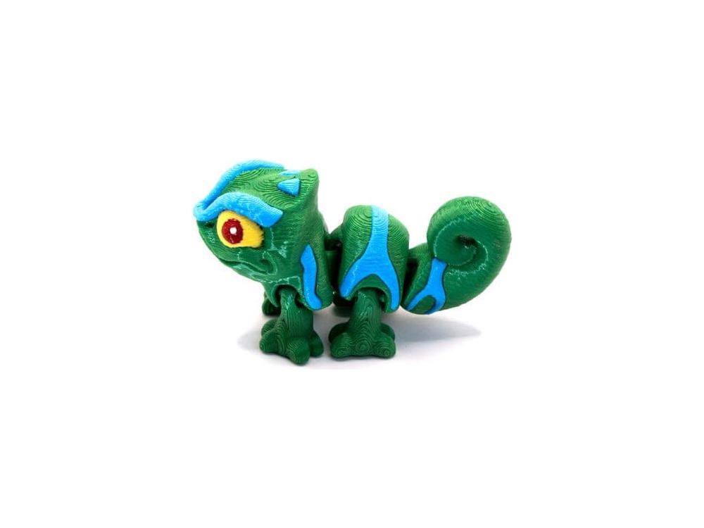 3D Printed Chibi Panther Chameleon - Mini