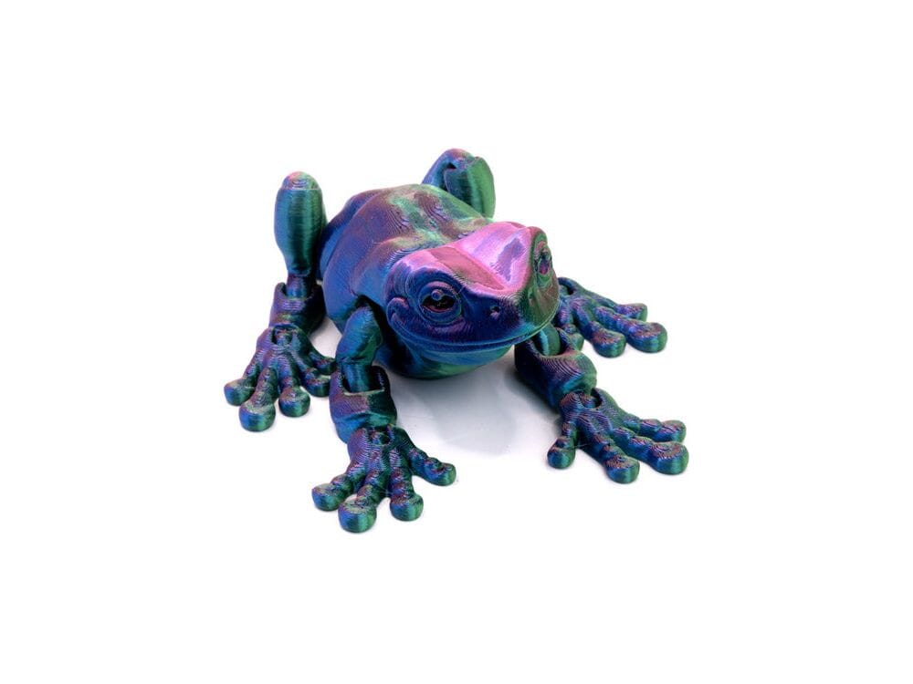 3D Printed Multi-Color White's Tree Frog - Small