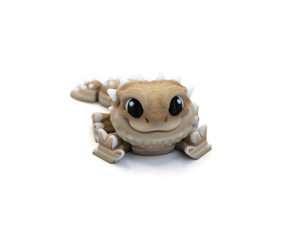 3D Printed Chibi Tan Bearded Dragon - Mini