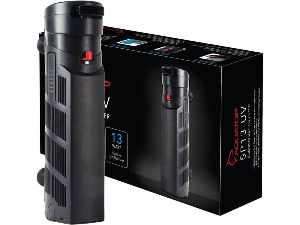 Aquatop 395 GPH Internal Filter w/ 13W UV Sterilizer Filter & Accessories Aquatop