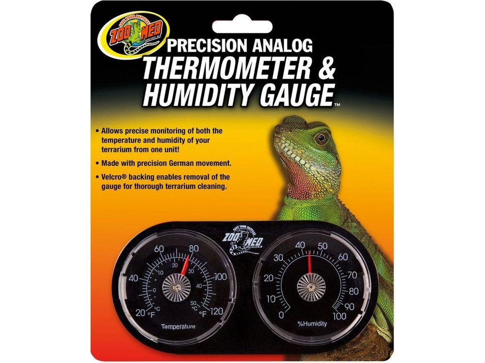 Zoo Med Precision Analog Thermometer & Humidity Gauge Zoo Med
