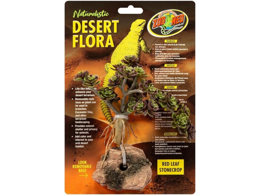 Zoo Med Desert Flora Plant Red Leaf Stonecrop, 1ea/One Size Animals & Pet Supplies > Pet Supplies > Fish Supplies Zoo Med