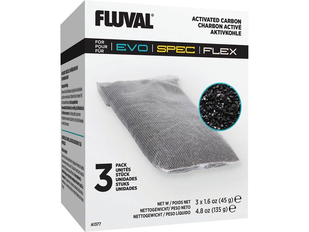 Fluval Spec/Flex/EVO Carbon, 3pk Fish Supplies Fluval