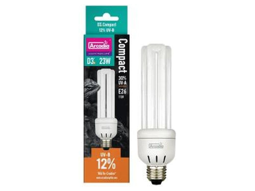 Arcadia D3 12% UVB Compact Bulb - 23W Arcadia