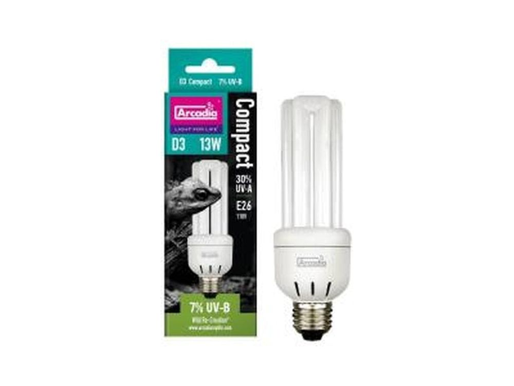 Arcadia D3 7% UVB Compact Bulb - 13W Arcadia