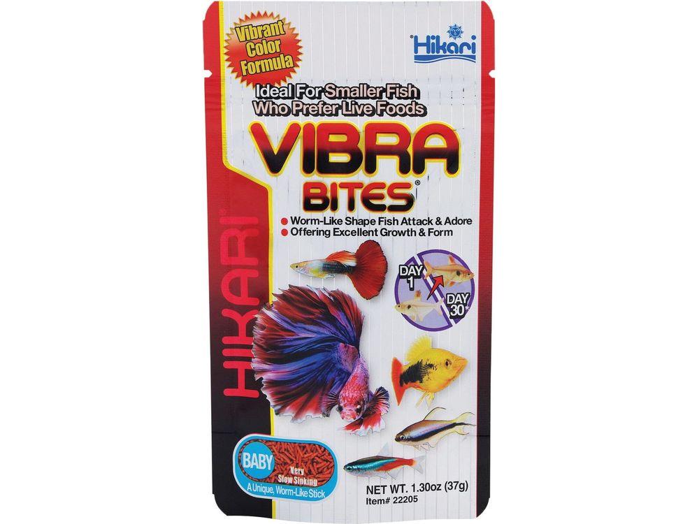 Hikari Vibra Bites Fish Food Baby 1.3 oz Aquatic Diet Hikari