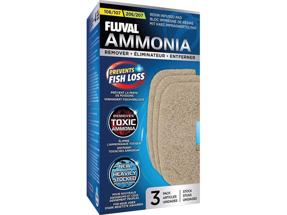 Fluval 106/107/206/207 Ammonia Remover Pad, 3pk Fish Supplies Fluval