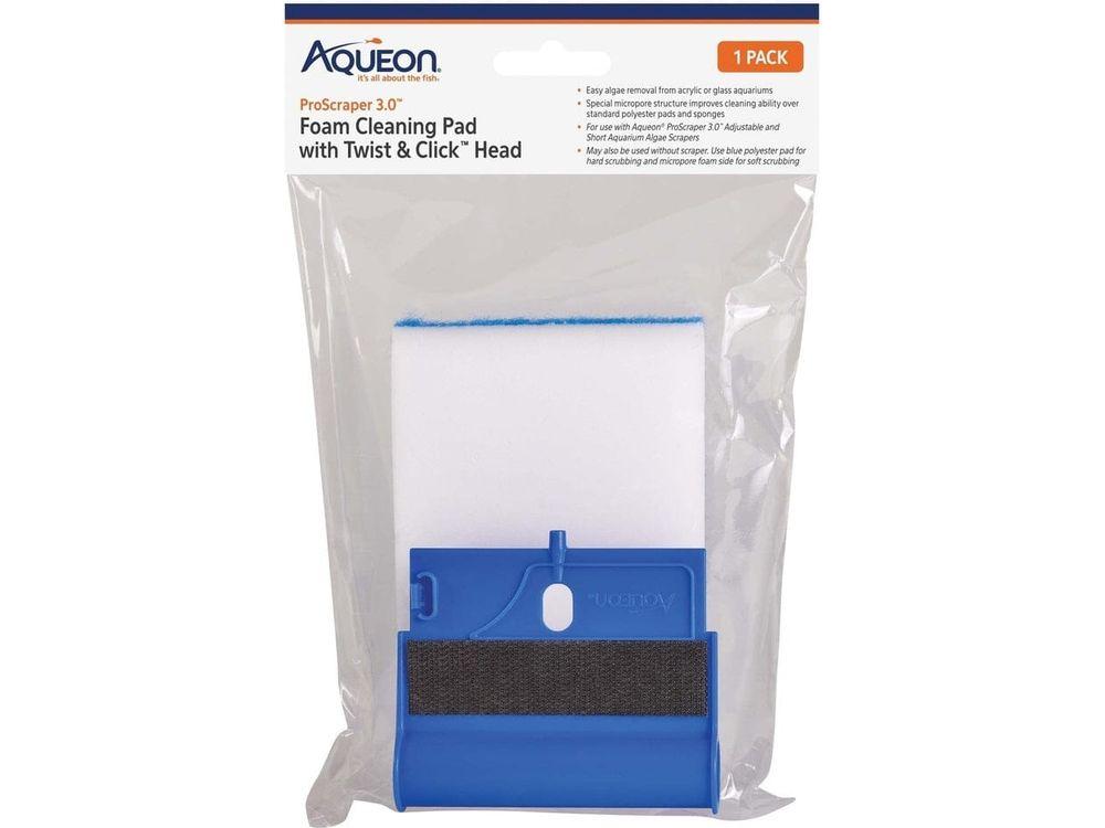 Aqueon ProScraper 3.0 Foam Cleaning Pad with Twist & Click Head aquarium cleaning supplies Aqueon