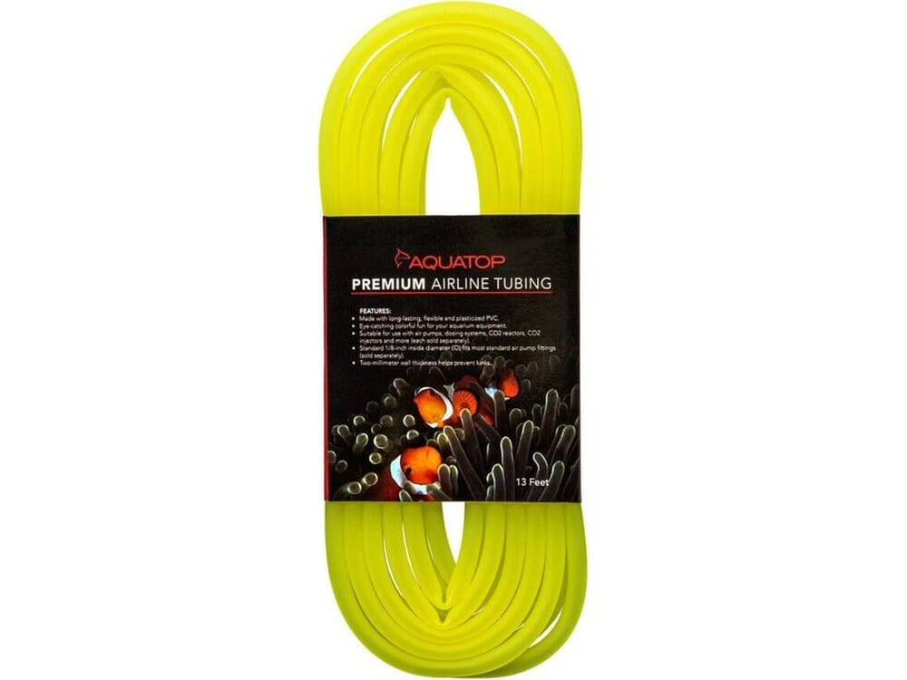 Aquatop Airline Tubing Neon Yellow, 1ea/13 ft