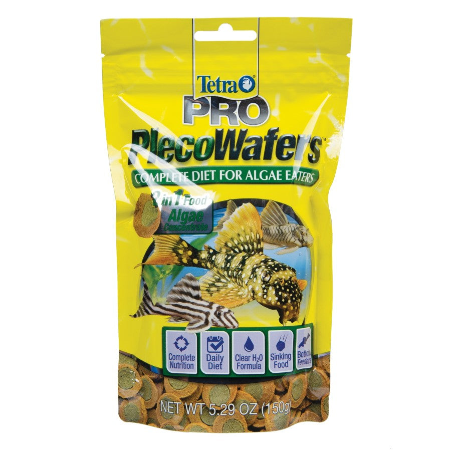 Tetra PRO PlecoWafers Vegetable Diet Fish Food 1ea/5.29 oz Tetra
