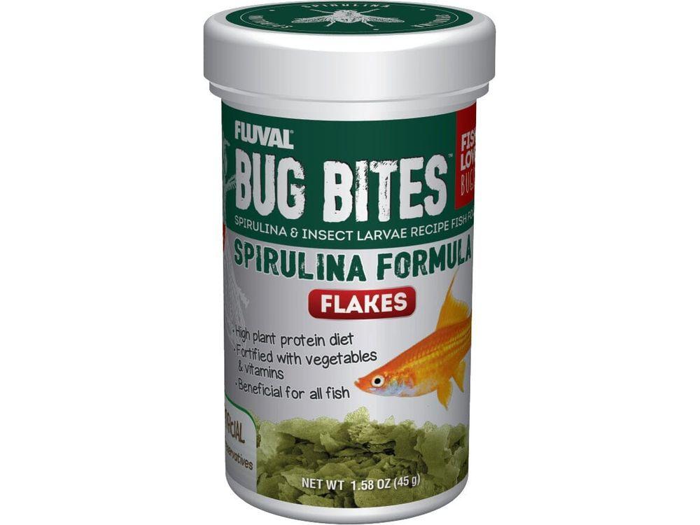 Fluval Bug Bites Spirulina Flakes 1.58oz Fish Supplies Fluval