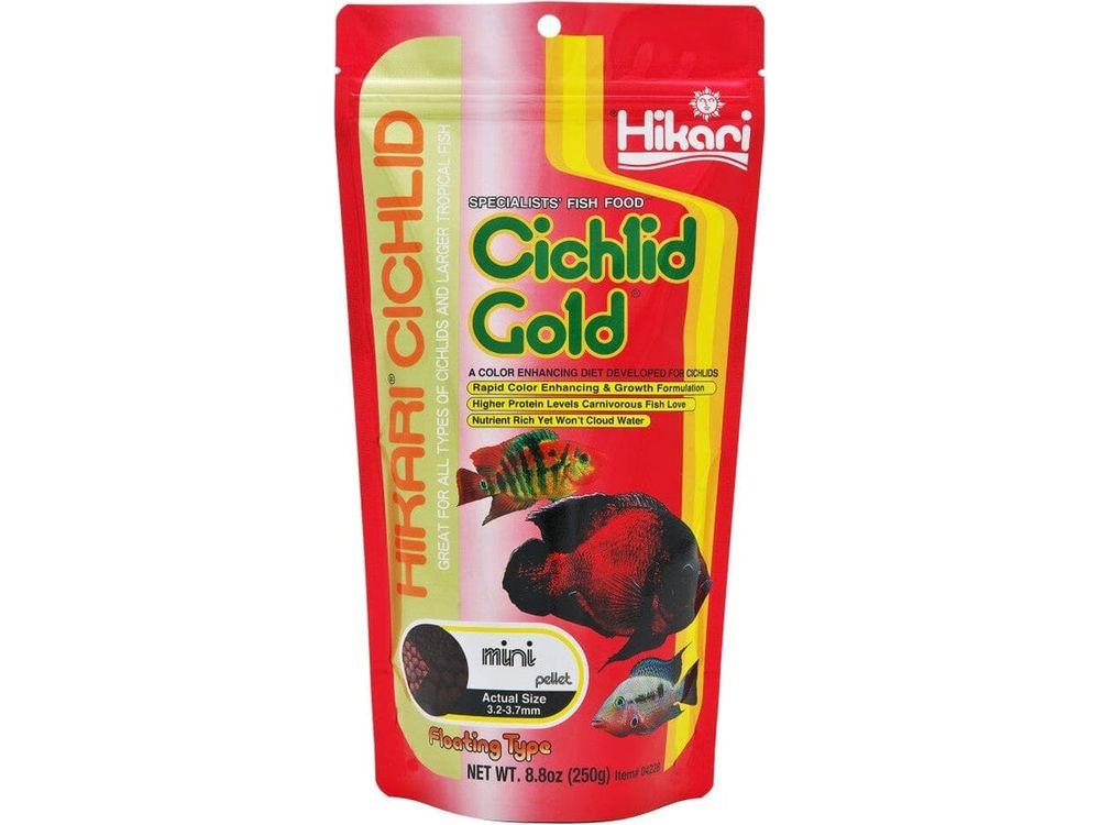 Hikari Cichlid Gold Mini Pellets Fish Food 8.8oz Hikari