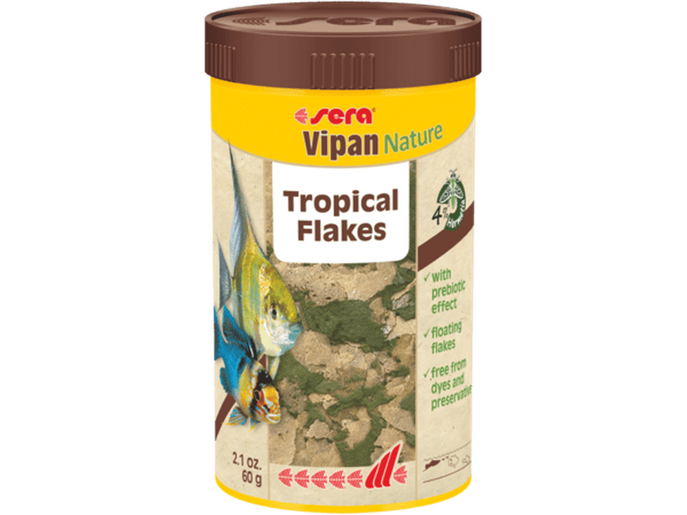 Sera Vipan Nature Tropical Flakes 7.4oz Aquatic Diet Sera