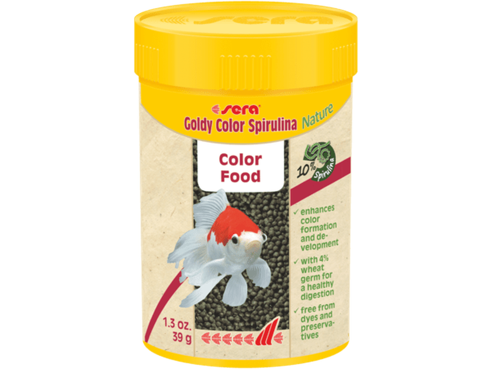 Sera Goldy Color Spirulina Nature 3.3oz Aquatic Diet Sera