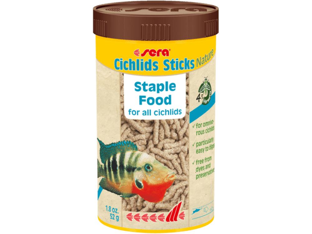 Sera Cichlids Sticks Nature 1.8oz Aquatic Diet Sera