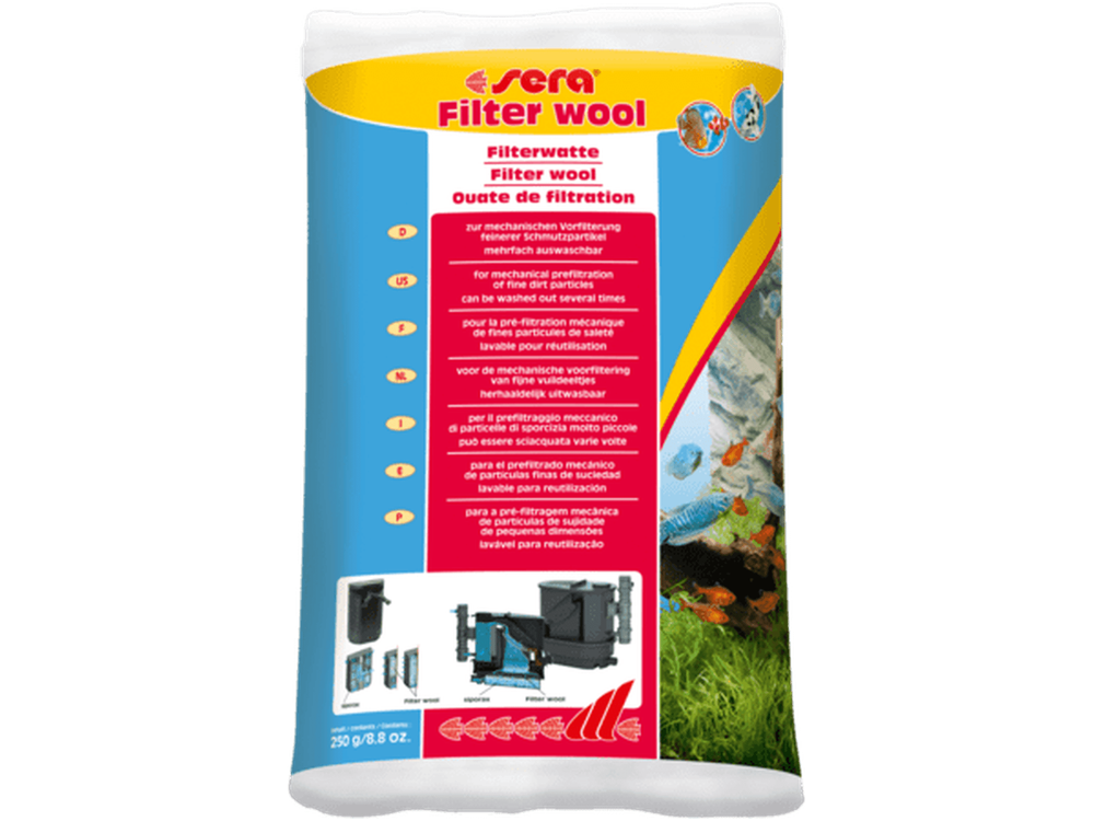 Sera Filter Wool 8.8oz Aquarium Cleaning Supplies Sera