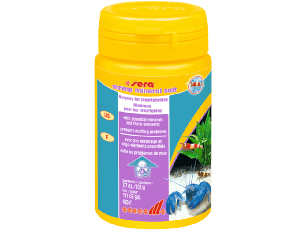 Sera Shrimp Mineral Salt 3.7oz Aquarium Additives Sera