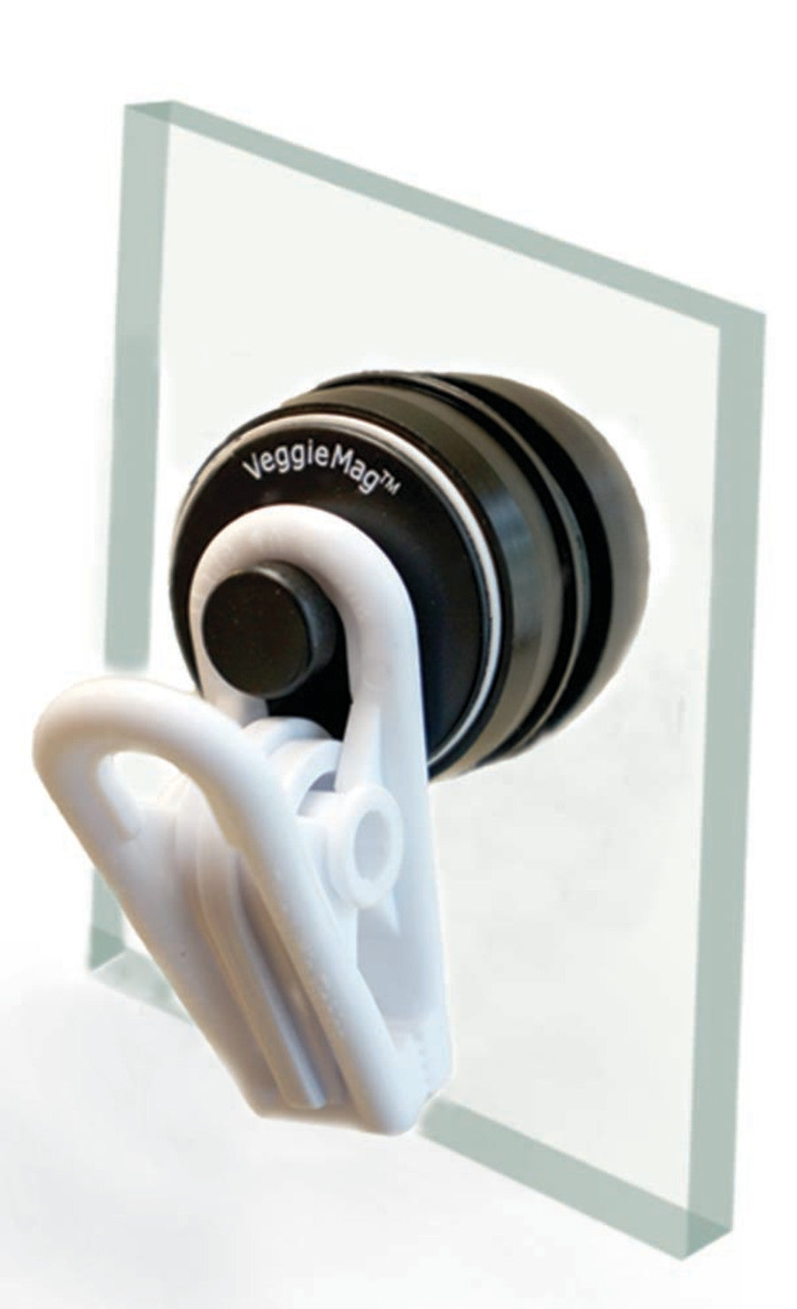 Two Little Fishies VeggieMag Magnetic Feeding Clip White, Clear, Black, 1ea