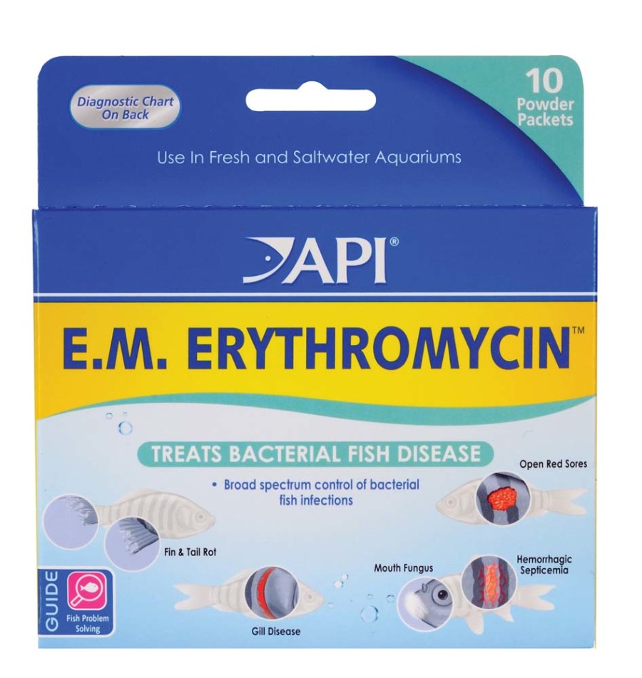 API E.M. Erythromycin Freshwater Fish Powder Medication 1ea/10 pk Animals & Pet Supplies > Pet Supplies > Fish Supplies API