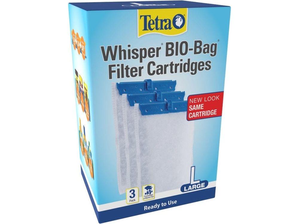 Tetra Whisper Bio-Bag Cartridge for IQ and PF Filters 1ea/3 pk, LG Aquarium Filtration Tetra