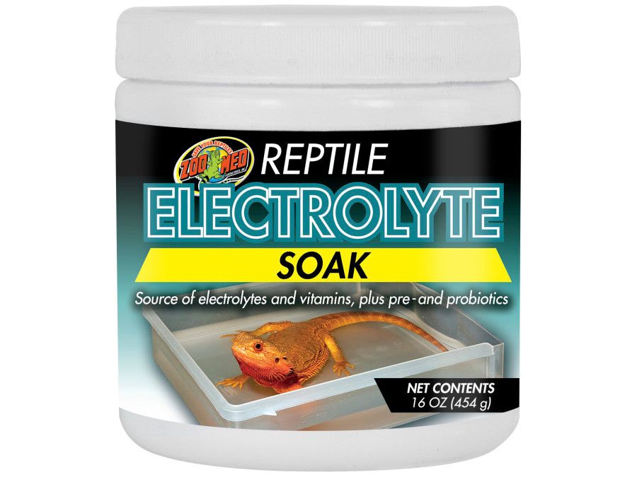View of Zoo Med Reptile Electrolyte Soak Supplement 16 fl oz | Reptile Shedding Aid