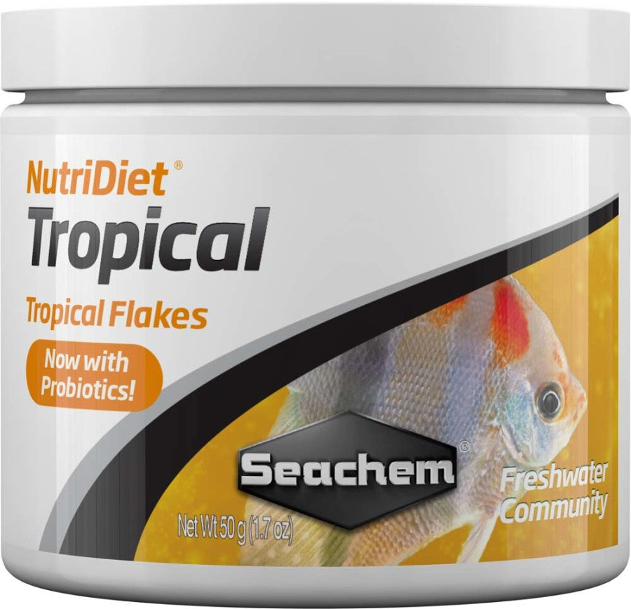 Seachem Laboratories NutriDiet Tropical Flakes Fish Food 1ea/1.8 oz