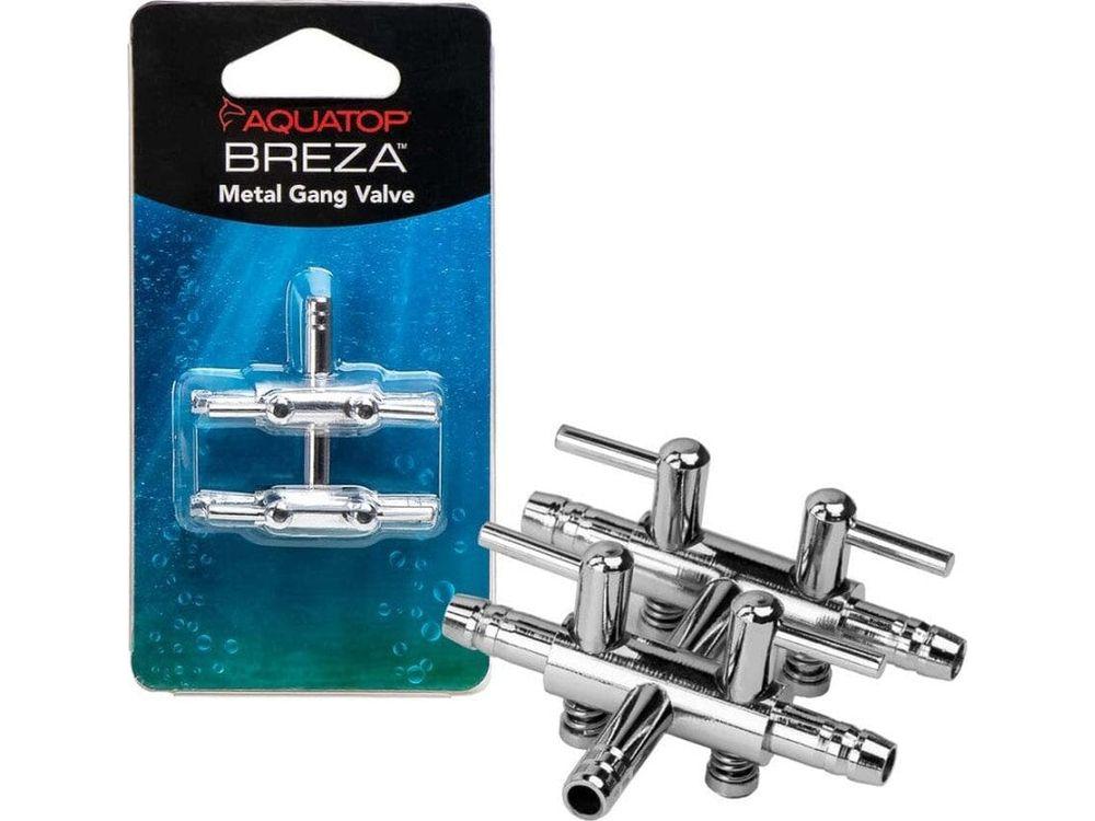 Aquatop BREZA Metal Gang Valve 4-Way Fish Supplies Aquatop