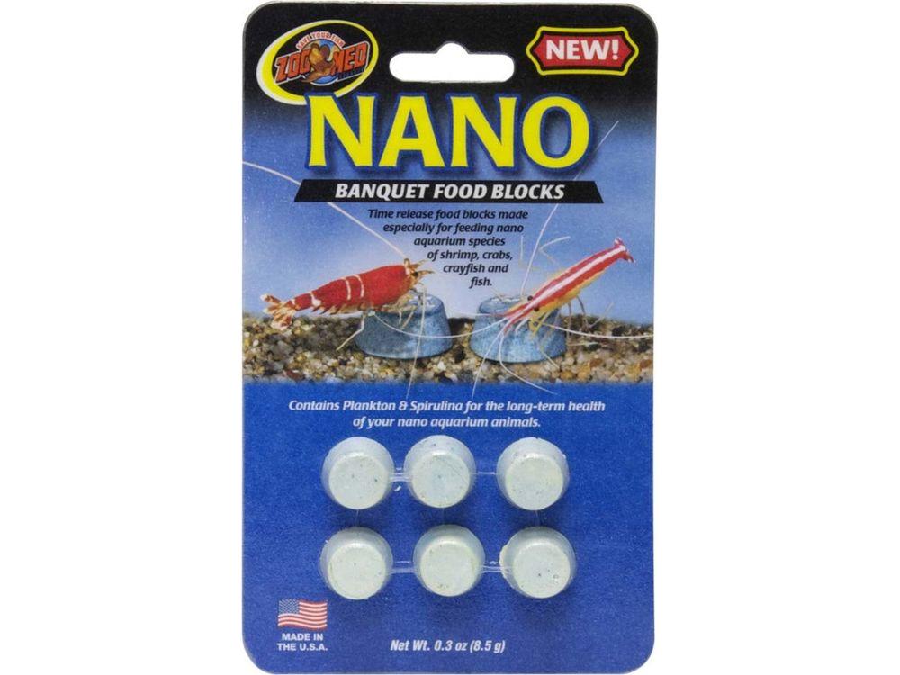Zoo Med Nano Banquet Fish Feeding Block 1ea/0.3 oz, Mini fish food Zoo Med Aquatic