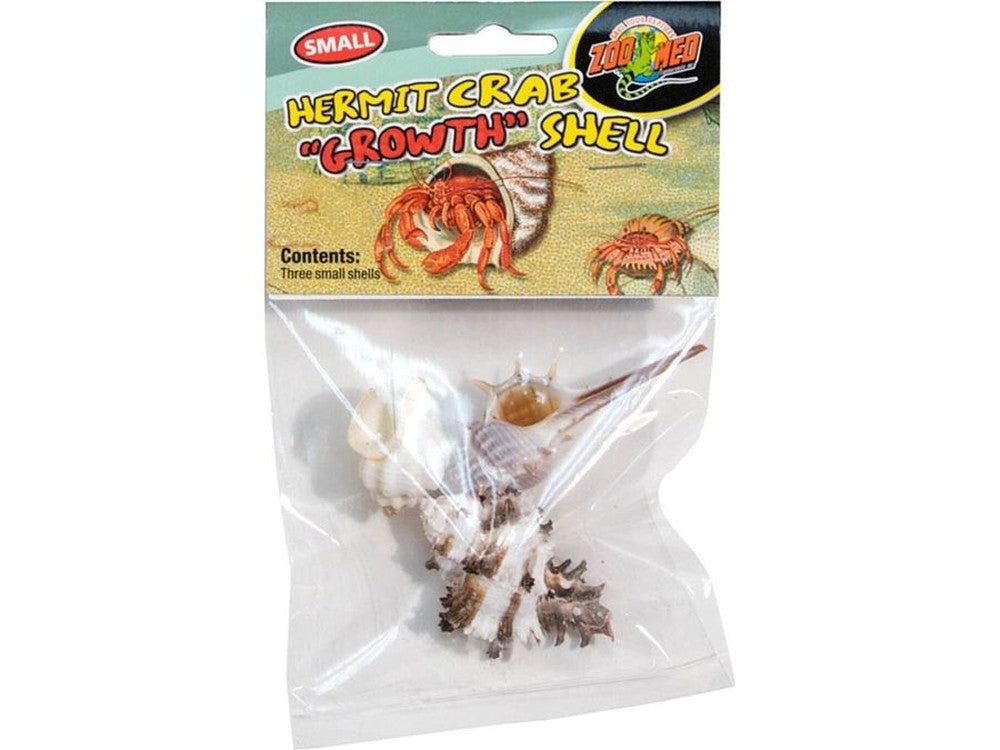 Zoo Med Hermit Crab Growth Shell Assorted, 1ea/SM, 3 pk