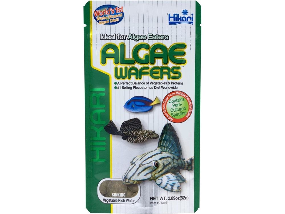 Hikari Algae Wafers Rapidly Sinking Wafer Fish Food 2.89 oz Aquatic Diet Hikari