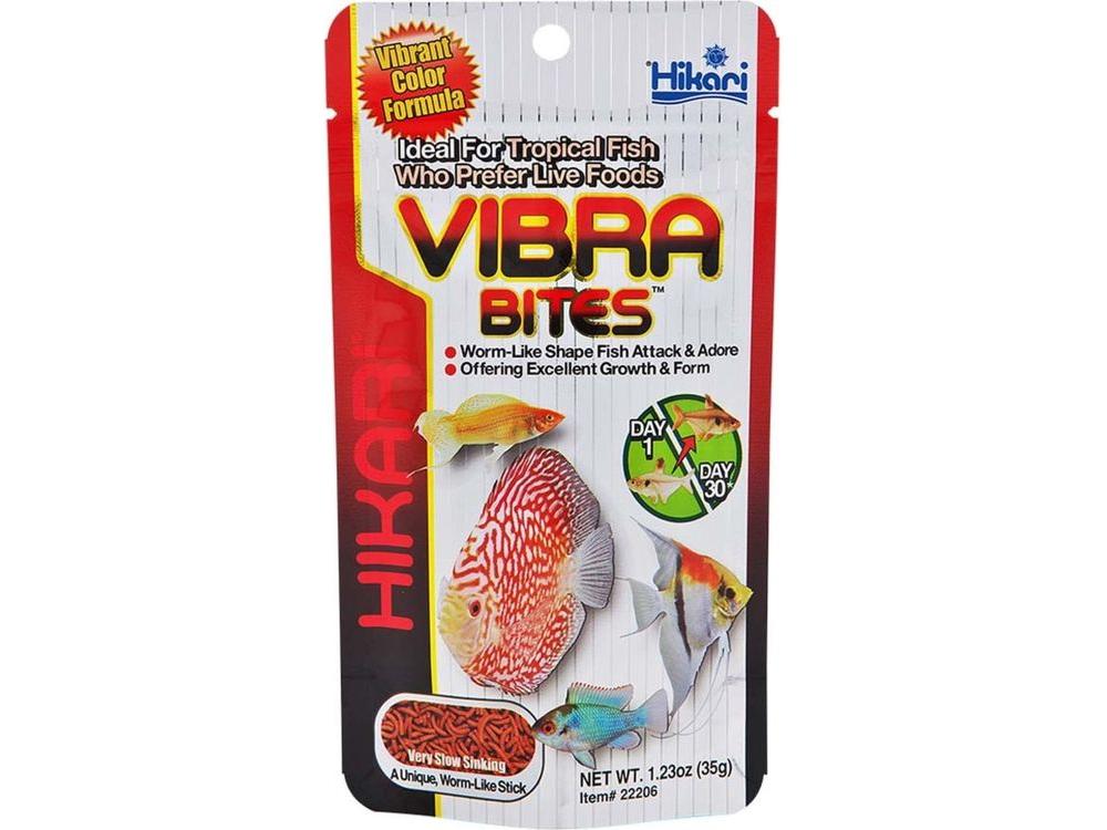 Hikari Vibra Bites Tropical Fish Food 1.23 oz Aquatic Diet Hikari