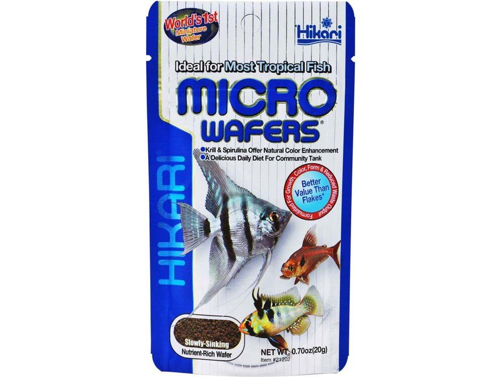 Hikari Tropical Micro Wafers Slow Sinking Wafer Fish Food 0.7 oz Aquatic Diet Hikari