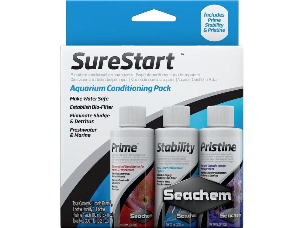 Seachem SureStart Aquarium Conditioning Pack 3pk Aquarium Additives Seachem