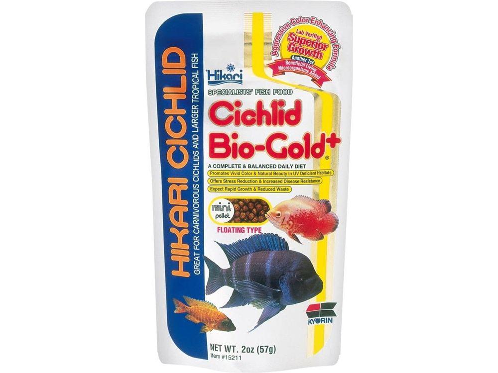 Hikari Cichlid BioGold+ Mini Pellet Fish Food 2 oz Aquatic Diet Hikari