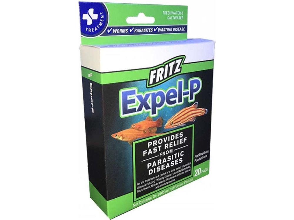 Fritz Expel-P Parasitic Fish Medication 20 ct Aquarium Additives Fritz